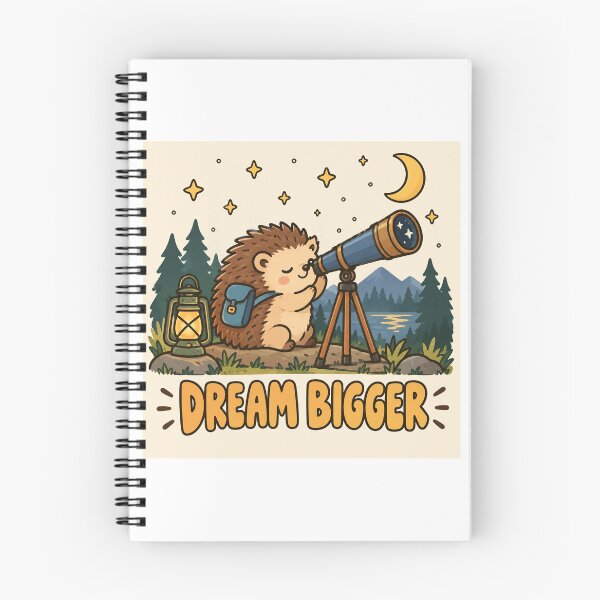 Item preview, Dream Bigger – Stargazing Hedgehog designed and sold by SAS-Designer.