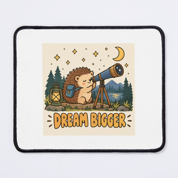 Item preview, Dream Bigger – Stargazing Hedgehog designed and sold by SAS-Designer.