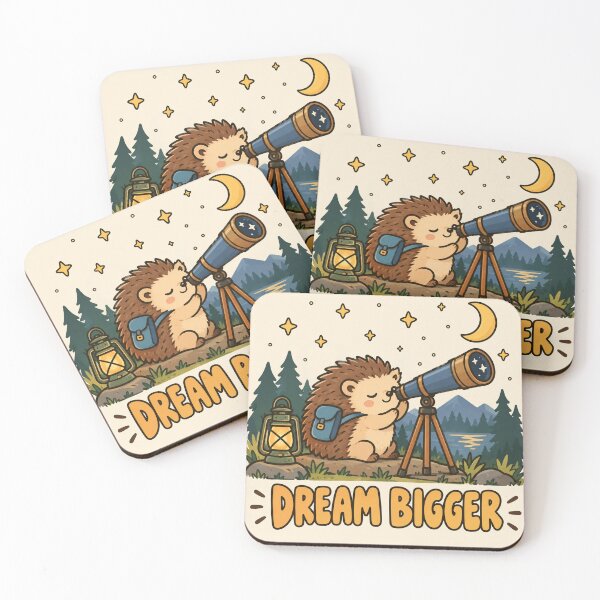 Item preview, Dream Bigger – Stargazing Hedgehog designed and sold by SAS-Designer.