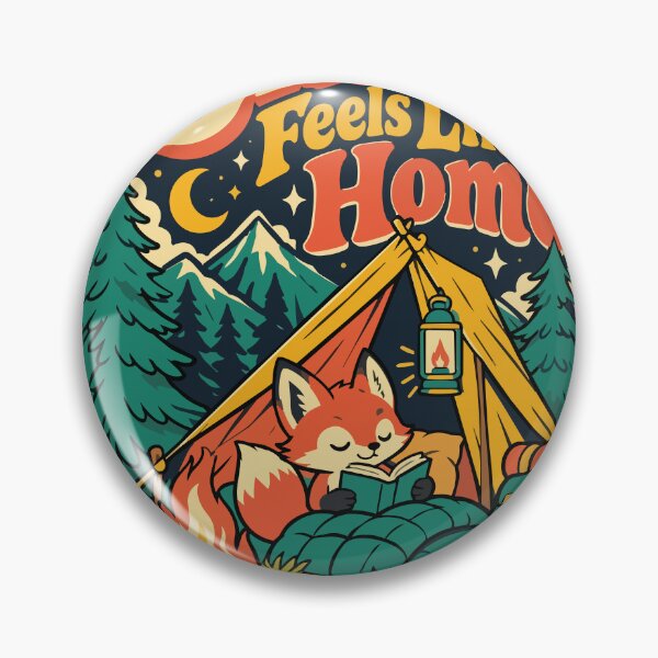 Item preview, Silence Feels Like Home Fox Camping Design designed and sold by Summit Folk Studio.