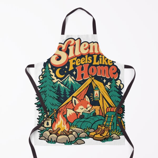 Item preview, Silence Feels Like Home Fox Camping Design designed and sold by Summit Folk Studio.
