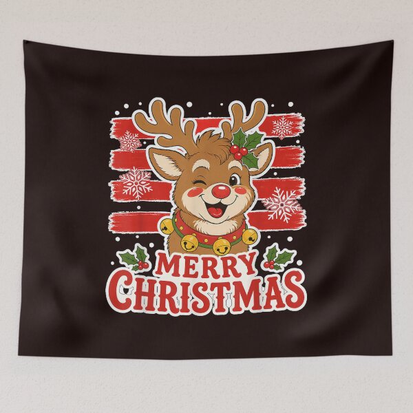 Item preview, Christmas Merry Christmas Reindeer designed and sold by JolinChinn.