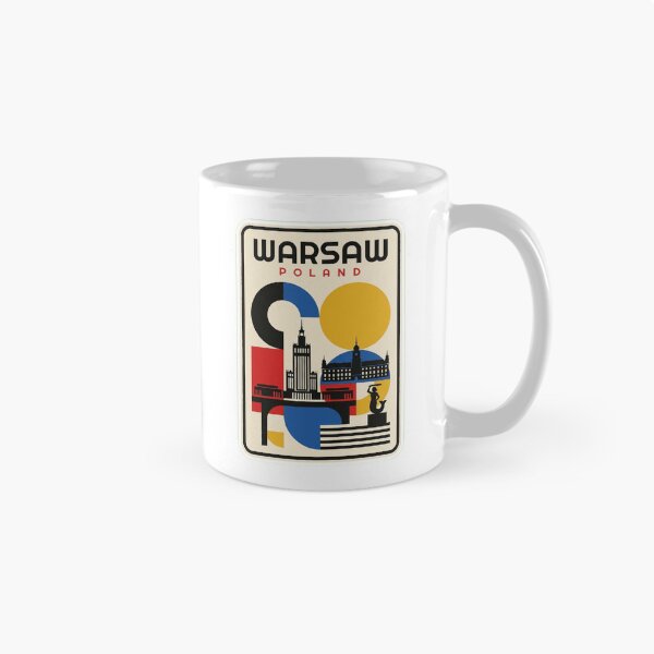 Item preview, Retro Warsaw Bauhaus Geometric Skyline designed and sold by k3rstman1.