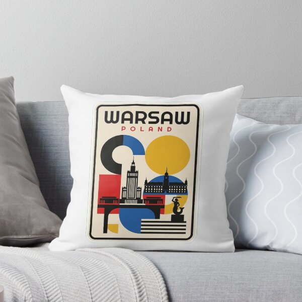 Item preview, Retro Warsaw Bauhaus Geometric Skyline designed and sold by k3rstman1.