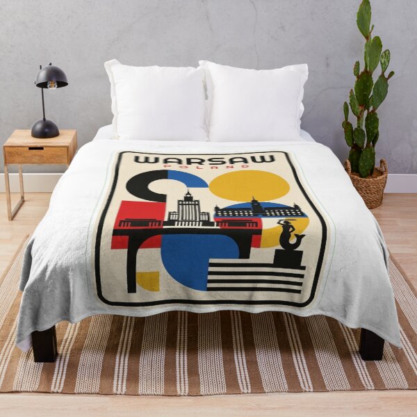 Item preview, Retro Warsaw Bauhaus Geometric Skyline designed and sold by k3rstman1.