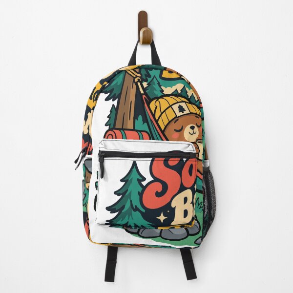 Item preview, Social Battery Always Low Funny Introvert Camping Bear designed and sold by Summit Folk Studio.