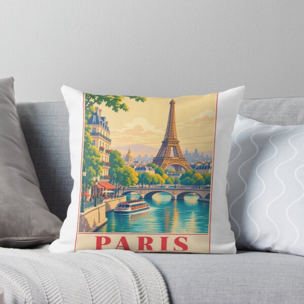 Item preview, Paris Vintage Poster Eiffel Tower designed and sold by LongIslandDesgn.