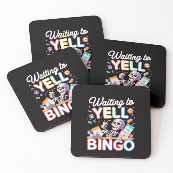 Item preview, Waiting to Yell Bingo Skeleton Bingo Night Enthusiast designed and sold by thefirstbroo.
