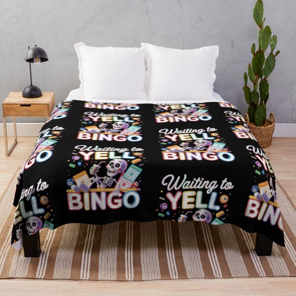 Item preview, Waiting to Yell Bingo Skeleton Bingo Night Enthusiast designed and sold by thefirstbroo.