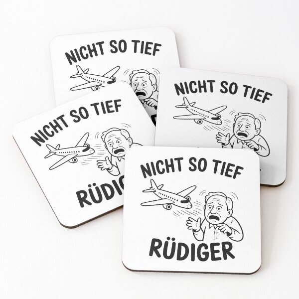 Artikelvorschau, Nicht so tief Rüdiger – Deutsche Memes Wortspiel Design entworfen und verkauft von LoFizzy.