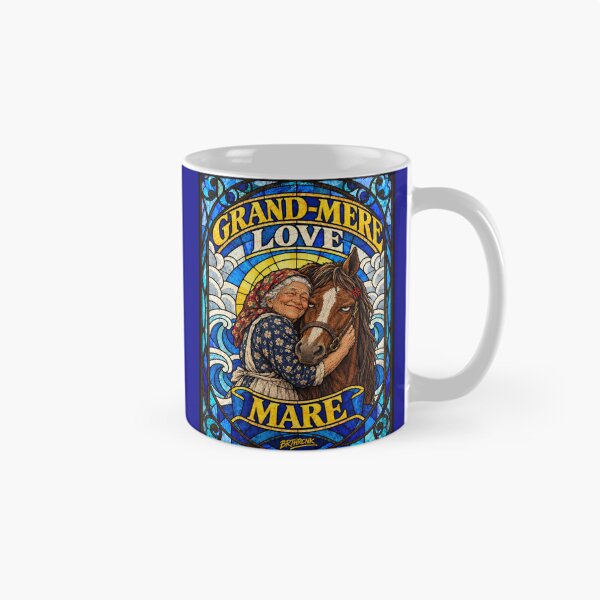 Item preview, Grand Mere Love Mare - Stained Glass French Grandma Horse Lover Art designed and sold by BRTHRCNK01.