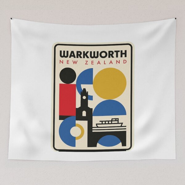 Item preview, Retro Warkworth Bauhaus Geometric Skyline designed and sold by k3rstman1.