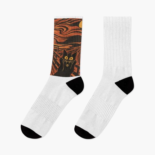 Item preview, The Cat Scream | The Scream Black Cat Parody designed and sold by PurrfectHome.