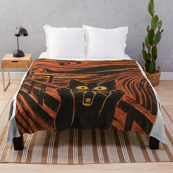 Item preview, The Cat Scream | The Scream Black Cat Parody designed and sold by PurrfectHome.