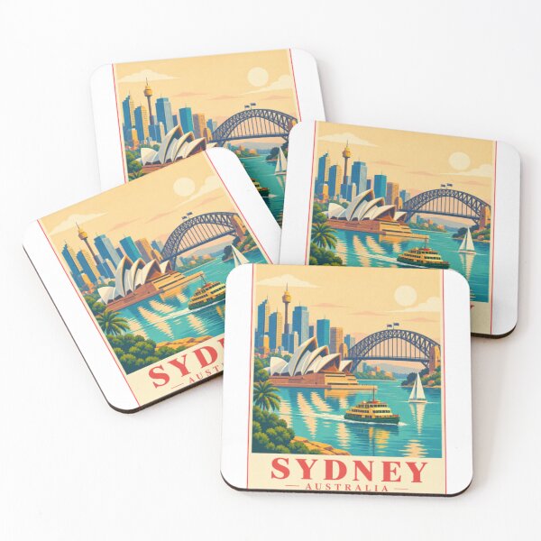 Item preview, Sydney Harbor Poster Australia designed and sold by LongIslandDesgn.
