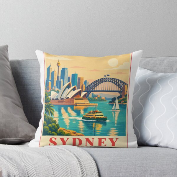 Item preview, Sydney Harbor Poster Australia designed and sold by LongIslandDesgn.