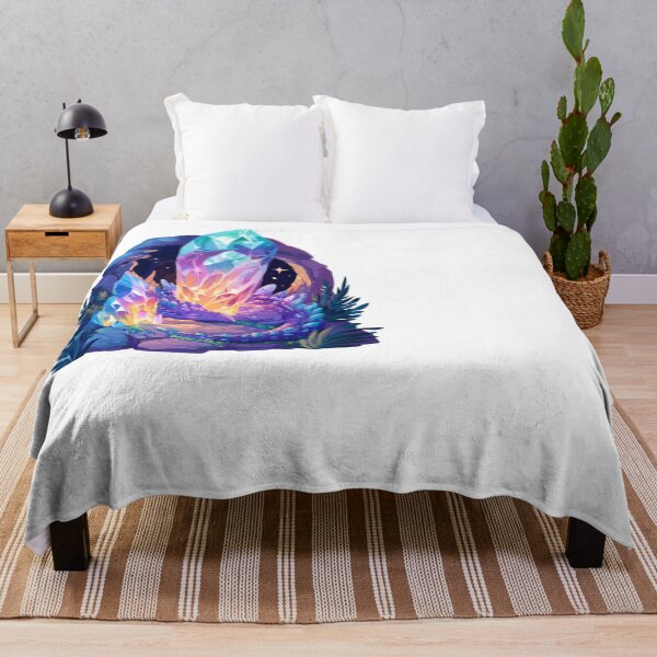 Item preview, Sleeping Dragon Crystal Cave Fantasy Art designed and sold by NicolasGlowArt.