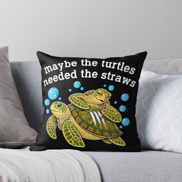 Item preview, Maybe The Turtles Needed The Straws Sea Turtles  designed and sold by casopicolo.