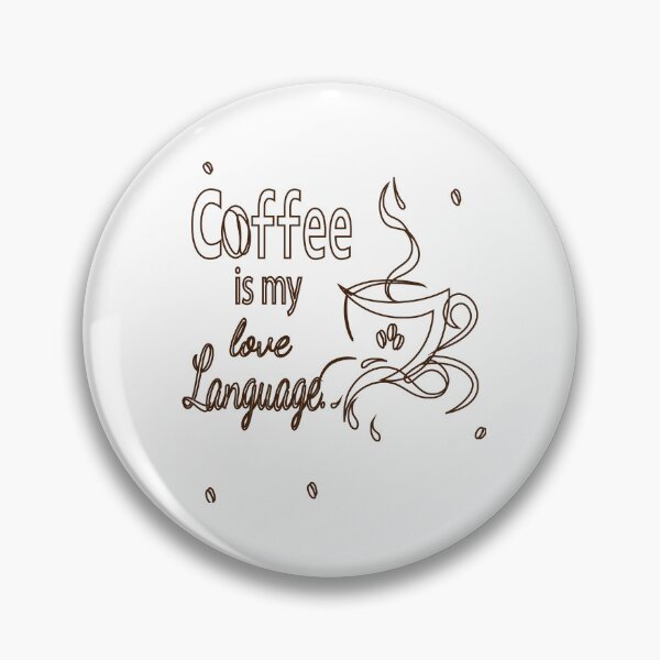 Item preview, Coffee Is My Love Language – Typography & Line Art Coffee Design designed and sold by Carftora786.