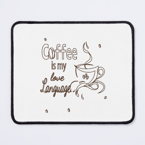 Item preview, Coffee Is My Love Language – Typography & Line Art Coffee Design designed and sold by Carftora786.