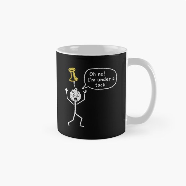 Item preview, Under a Tack Office Humor Stickman Wordplay designed and sold by thefirstbroo.