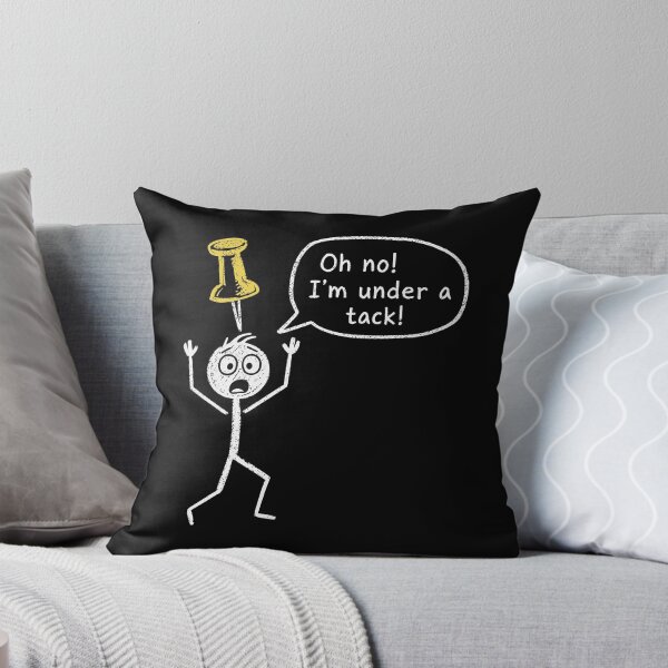 Item preview, Under a Tack Office Humor Stickman Wordplay designed and sold by thefirstbroo.