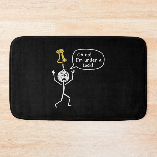 Item preview, Under a Tack Office Humor Stickman Wordplay designed and sold by thefirstbroo.