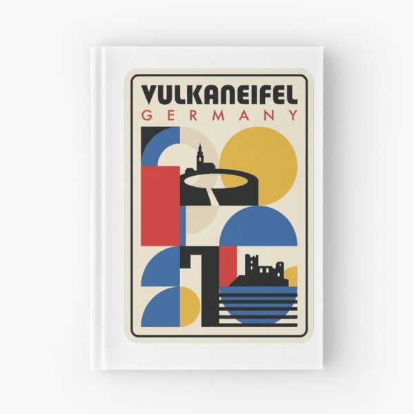 Item preview, Retro Vulkaneifel Bauhaus Geometric Skyline designed and sold by k3rstman1.
