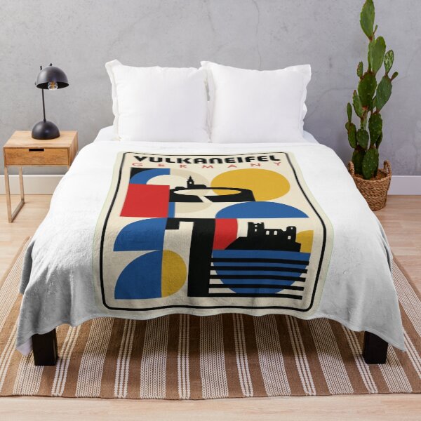 Item preview, Retro Vulkaneifel Bauhaus Geometric Skyline designed and sold by k3rstman1.