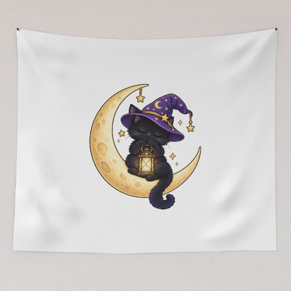 Item preview, Moonlight Magic – Black Cat Wizard designed and sold by SAS-Designer.