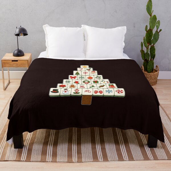 Item preview, Mahjong Christmas Tree Funny Christmas Mahjong Player Tiles designed and sold by JolinChinn.