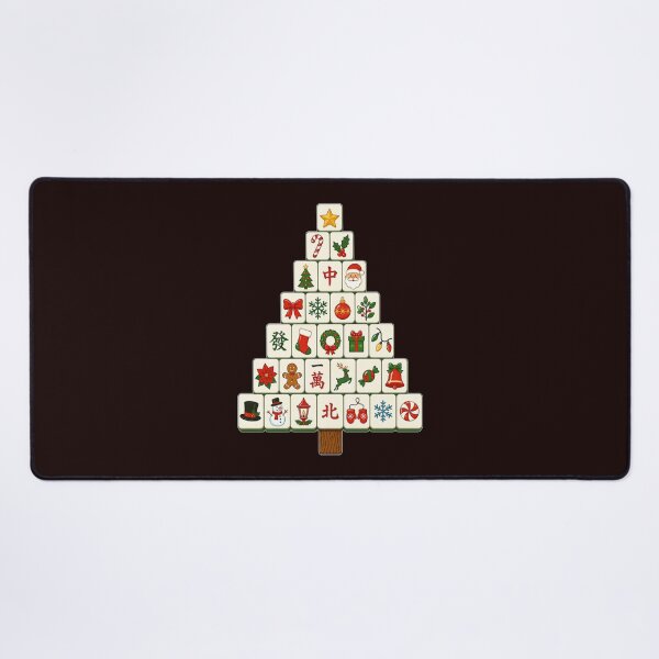 Item preview, Mahjong Christmas Tree Funny Christmas Mahjong Player Tiles designed and sold by JolinChinn.