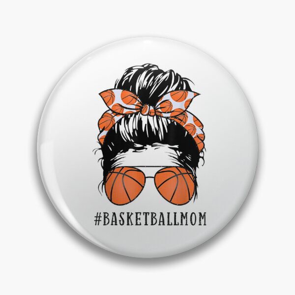 Artikelvorschau, Basketball-Mama, unordentlicher Dutt, Basketball-Sonnenbrille entworfen und verkauft von Beanimilki.