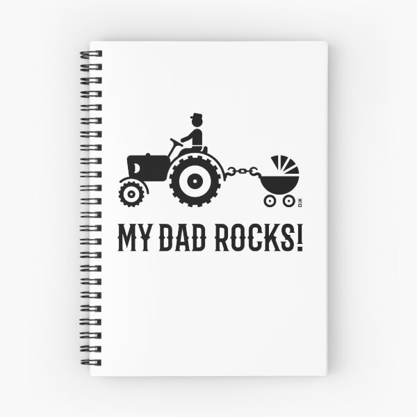 Item preview, My Dad Rocks! (Farmer & Baby / Tractor & Stroller / Buggy / Black) designed and sold by Roderix.