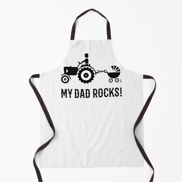 Item preview, My Dad Rocks! (Farmer & Baby / Tractor & Stroller / Buggy / Black) designed and sold by Roderix.