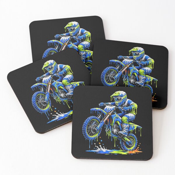 Item preview, Dripping Dirt Bike Rider Motocross Adventure Paint Splash designed and sold by thefirstbroo.
