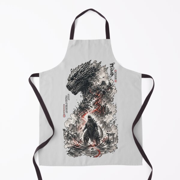 Item preview, Godzilla Japanese Kaiju Ink Art designed and sold by ElizBurkes.