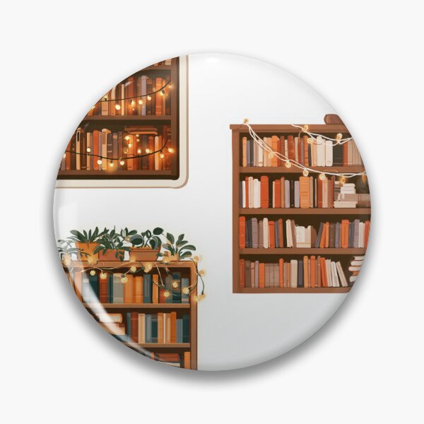 Item preview, Cozy Bookshelf Fairy Lights Reader Bookworm designed and sold by NicolasGlowArt.