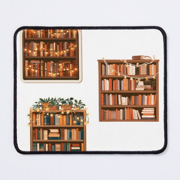 Item preview, Cozy Bookshelf Fairy Lights Reader Bookworm designed and sold by NicolasGlowArt.