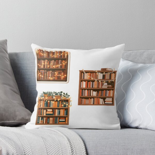 Item preview, Cozy Bookshelf Fairy Lights Reader Bookworm designed and sold by NicolasGlowArt.