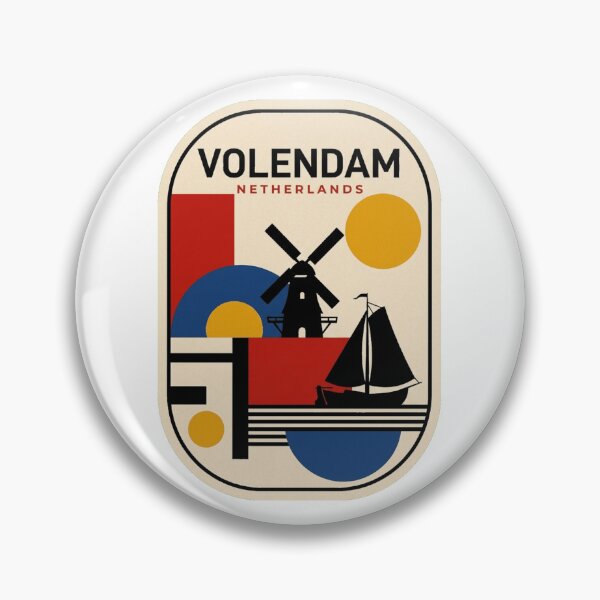 Item preview, Retro Volendam Bauhaus Geometric Skyline designed and sold by k3rstman1.