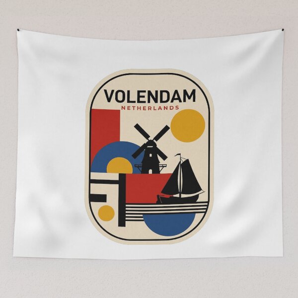 Item preview, Retro Volendam Bauhaus Geometric Skyline designed and sold by k3rstman1.