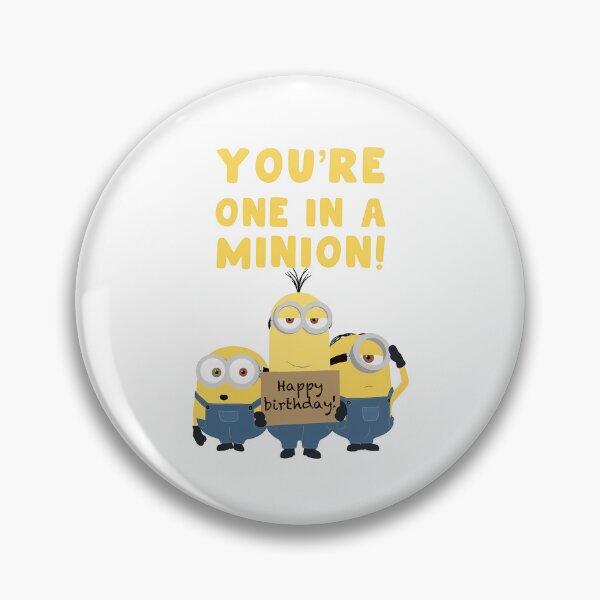 Item preview, Cute Birthday Card - For Her For Him - Happy Birthday - You'Re One In A Minion - Minions - One In A Million Greeting Card designed and sold by wyli-eblow.