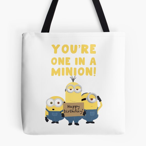 Item preview, Cute Birthday Card - For Her For Him - Happy Birthday - You'Re One In A Minion - Minions - One In A Million Greeting Card designed and sold by wyli-eblow.