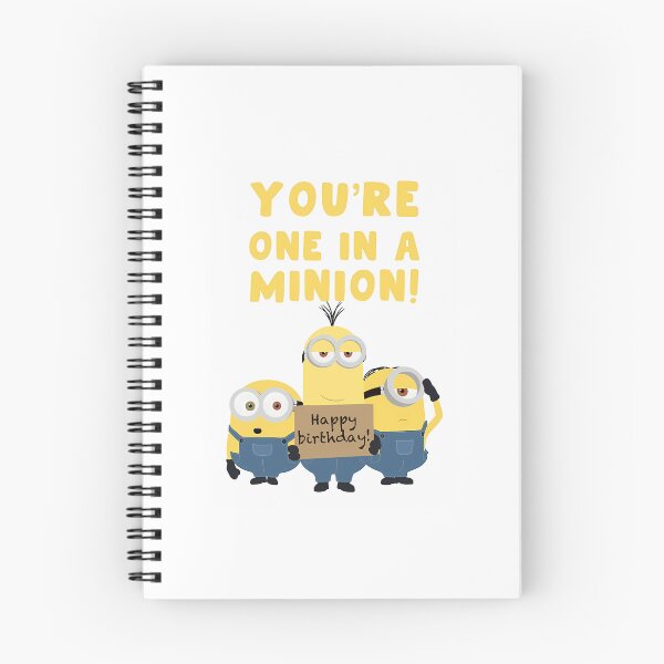 Item preview, Cute Birthday Card - For Her For Him - Happy Birthday - You'Re One In A Minion - Minions - One In A Million Greeting Card designed and sold by wyli-eblow.