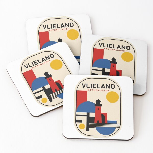 Item preview, Retro Vlieland Bauhaus Geometric Skyline designed and sold by k3rstman1.