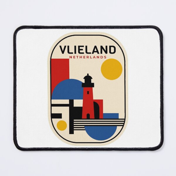Item preview, Retro Vlieland Bauhaus Geometric Skyline designed and sold by k3rstman1.