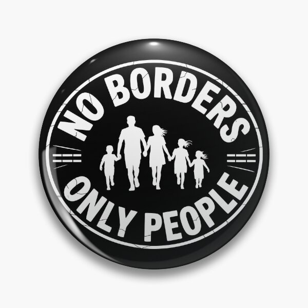 Item preview, No Borders only People - Political Statement Design designed and sold by LoFizzy.
