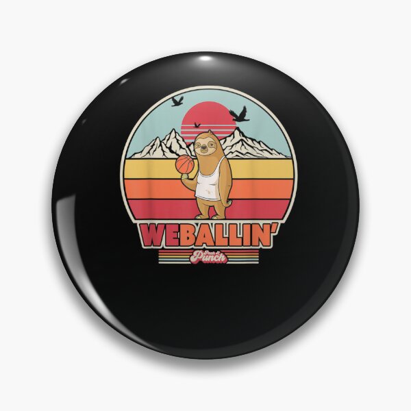 Artikelvorschau, We Ballin’ Sloth Basketball Retro entworfen und verkauft von Beanimilki.