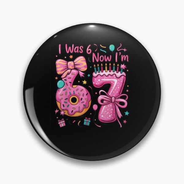 Item preview, 7th Birthday Girl I Was 6 Now I'M 7 Year Old Girl Birthday designed and sold by SEINENGAPPI19.